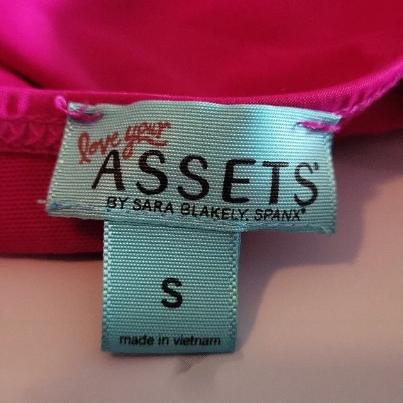 Spanx Ruffled Swimsuit One Piece Halter Faux Wrap Magenta Pink Small - Picture 2 of 2